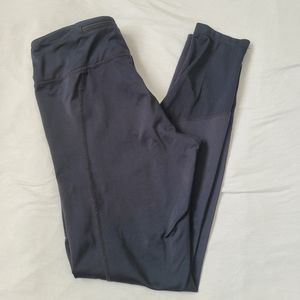 NIKE DRI-FIT WOMENS BLACK LEGGINGS ZIPPERED POCKET SIZE SMALL